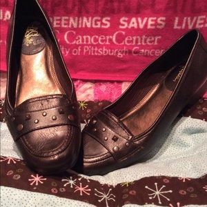 LIFE STRIDE Copper 8.5 Loafers Studded hardware
